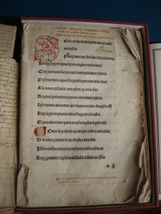 Latin grammar book from 1400s